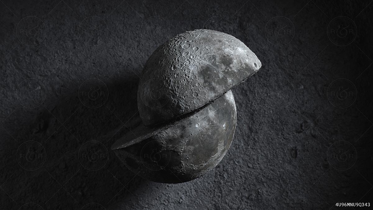 Halved Moon by Raw & Rendered